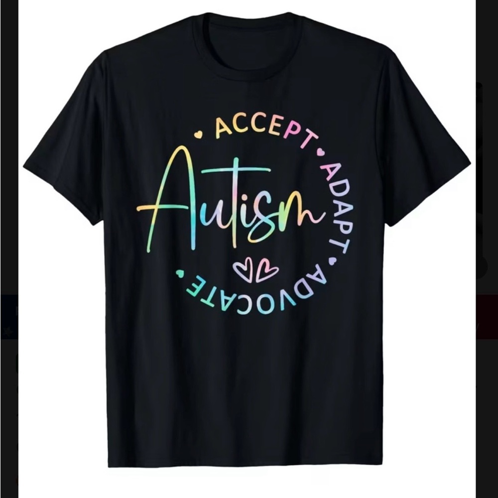 🌈 Autism Acceptance Graphic Tee | “Accept • Adapt • Advocate” 🌈 - Picture 2 of 6